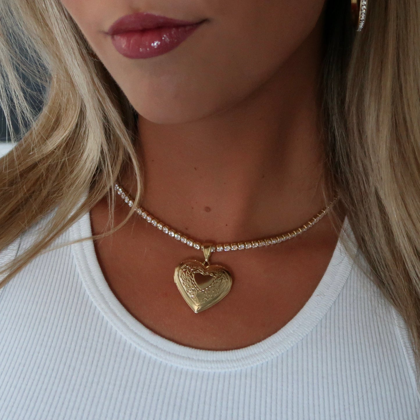 love you locket X tennis