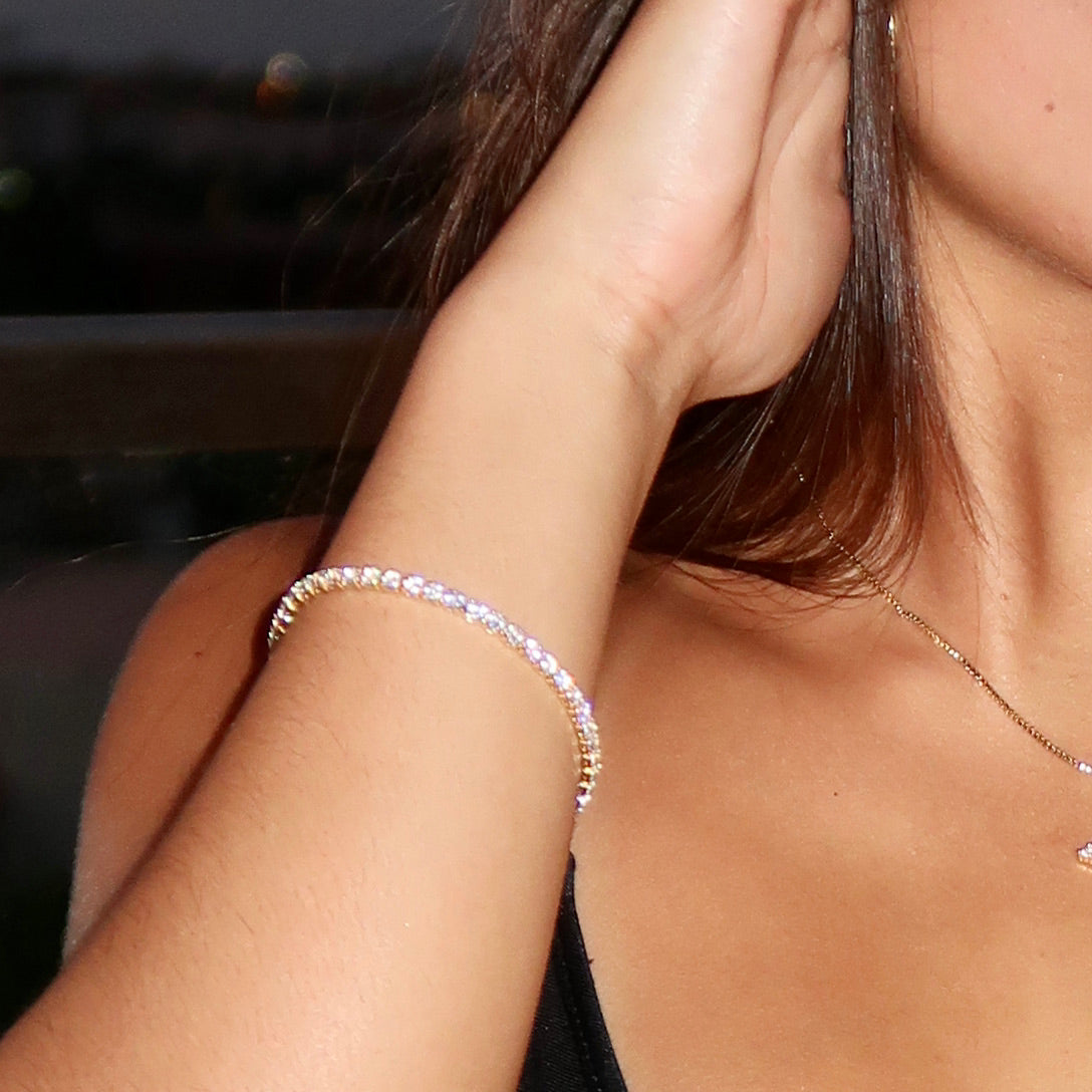 icy tennis bracelet