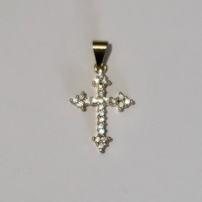 FLEUR DE LIS CROSS CHARM